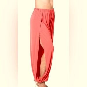 New!Plus Size Ash Rose Color Split Leg Pants Size 1X 2X 3X